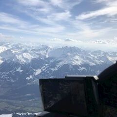 Flugwegposition um 15:18:14: Aufgenommen in der Nähe von Gemeinde Bludenz, Bludenz, Österreich in 3103 Meter
